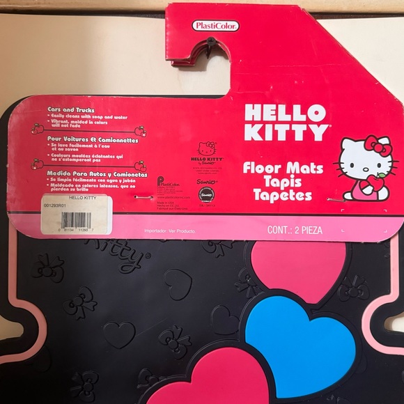 SOLD Plasticolor Hello Kitty Floor Mat 2 pieces - Picture 9 of 10